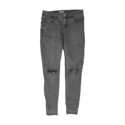 Black Solid Jeans