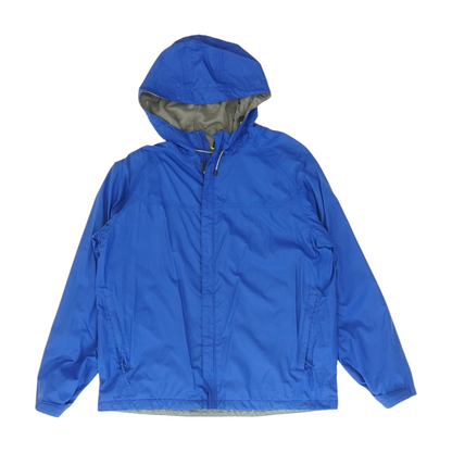 Blue Solid Rain Jacket