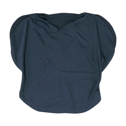 Navy Solid Knit Top