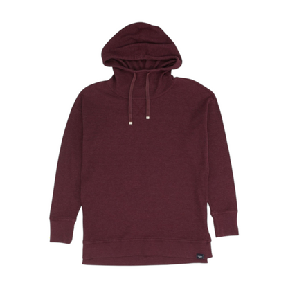 Burgundy Solid Hoodie Pullover