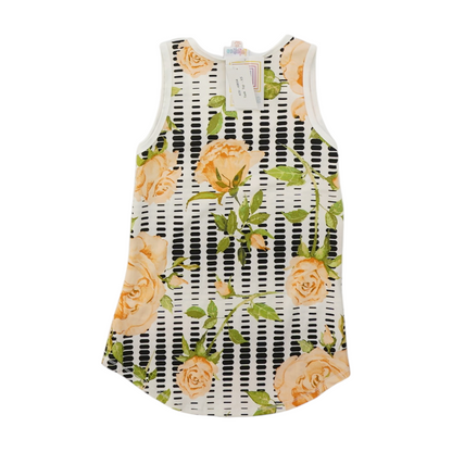 White Floral Blouse