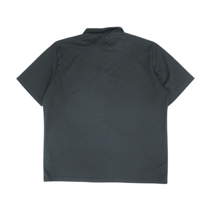 Black Solid Short Sleeve Polo