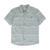 Gray Striped Short Sleeve Button Down