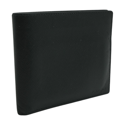 Black Saffiano Leather Bifold Wallet