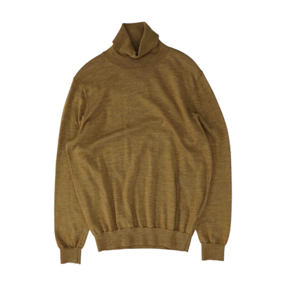 Brown Solid Pullover Sweater