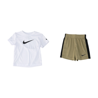White Short Sleeve Set