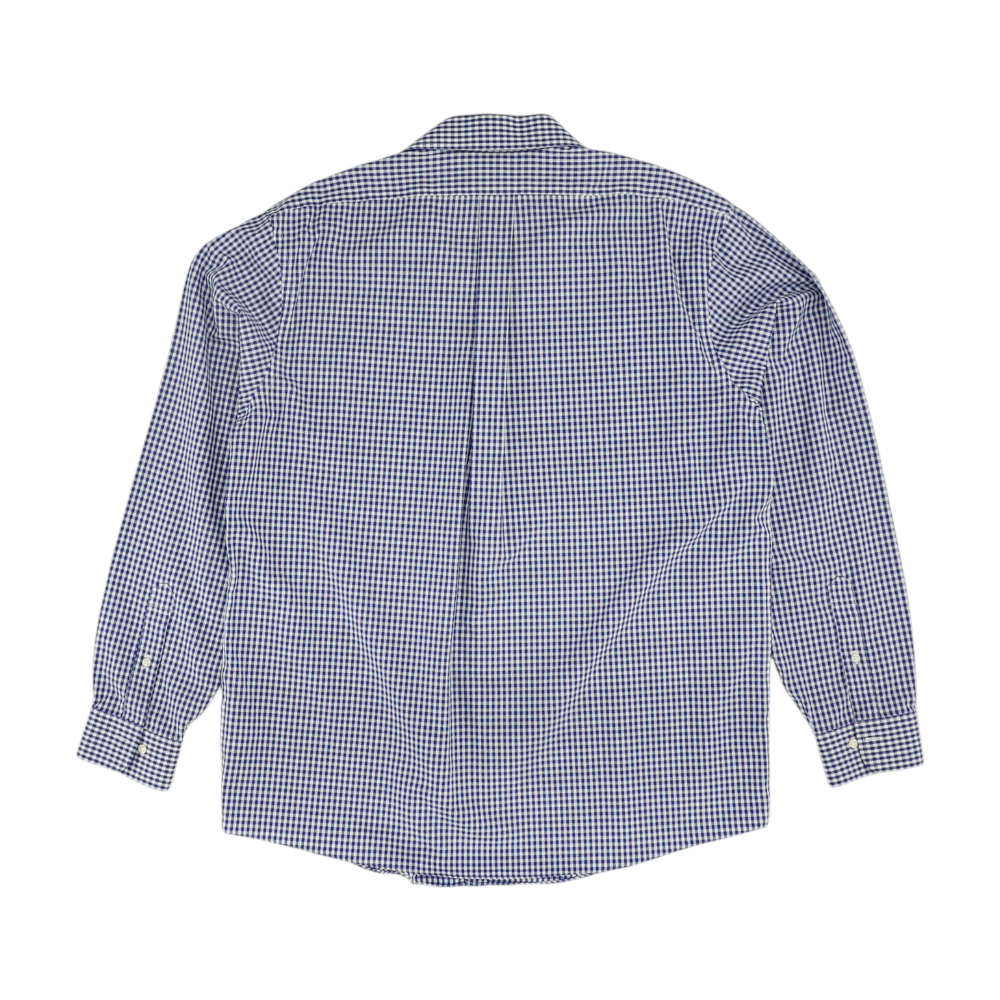 Blue Check Long Sleeve Button Down