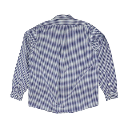 Blue Check Long Sleeve Button Down