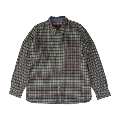 Multi Plaid Long Sleeve Button Down