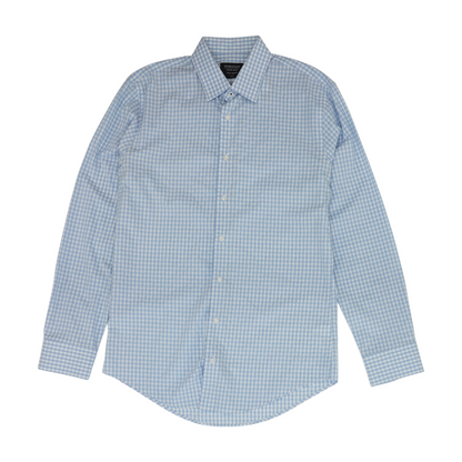 Blue Plaid Long Sleeve Button Down