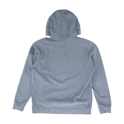Gray Solid Hoodie Pullover