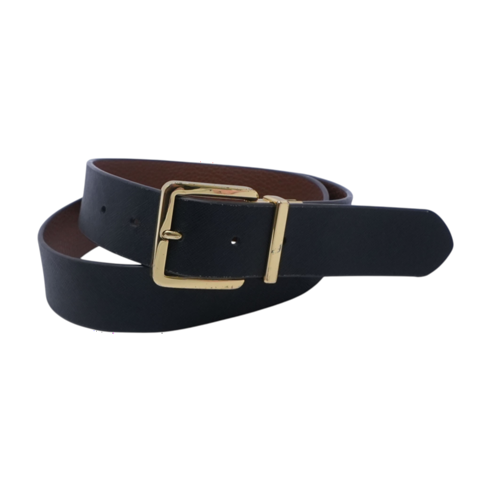 Black Reversible Leather Belt