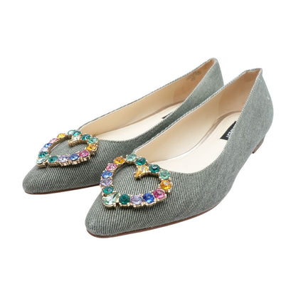 Green Ballet Flats