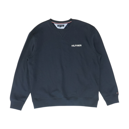 Navy Solid Sweatshirt Pullover