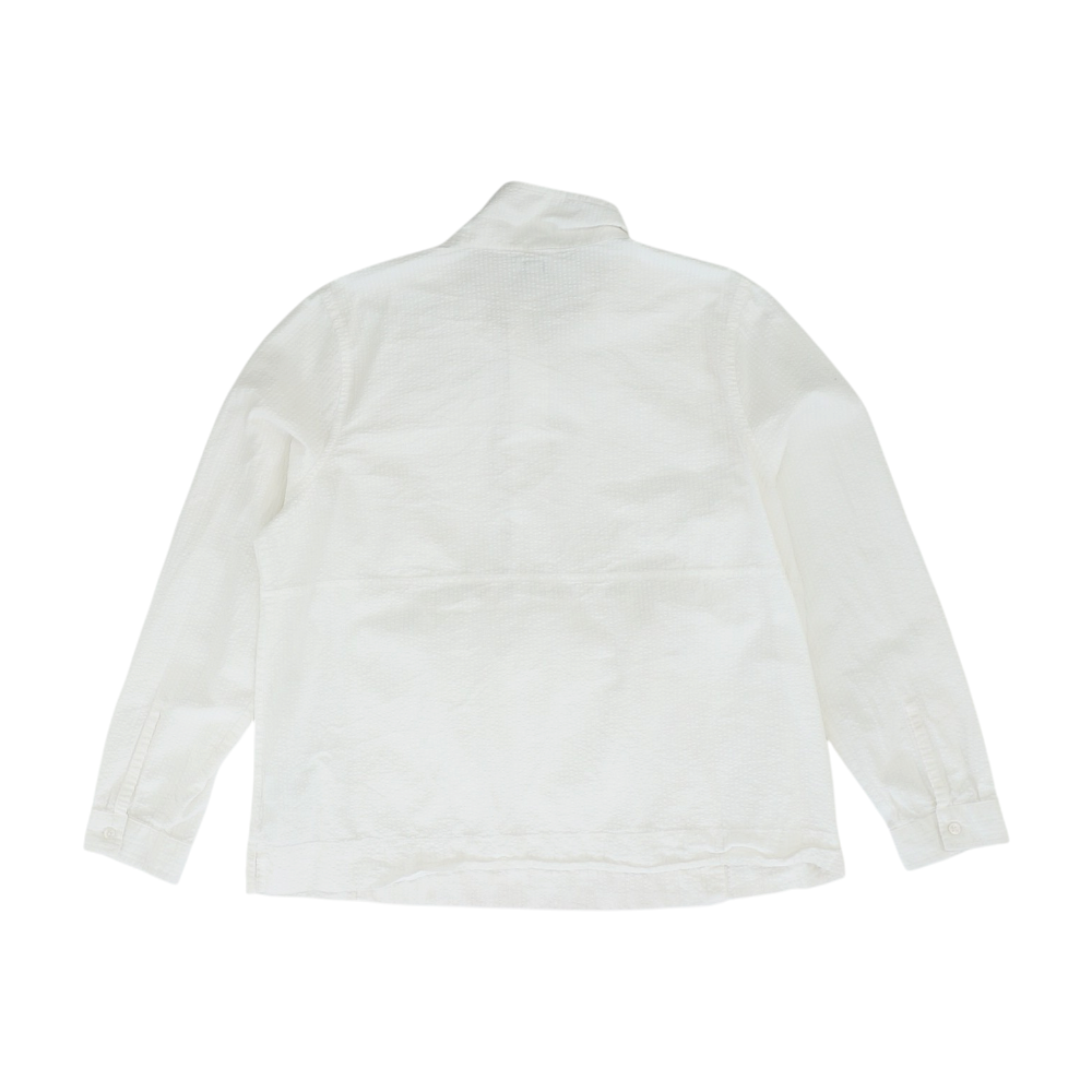 White Solid 1/4 Zip Pullover