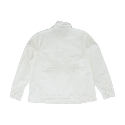 White Solid 1/4 Zip Pullover