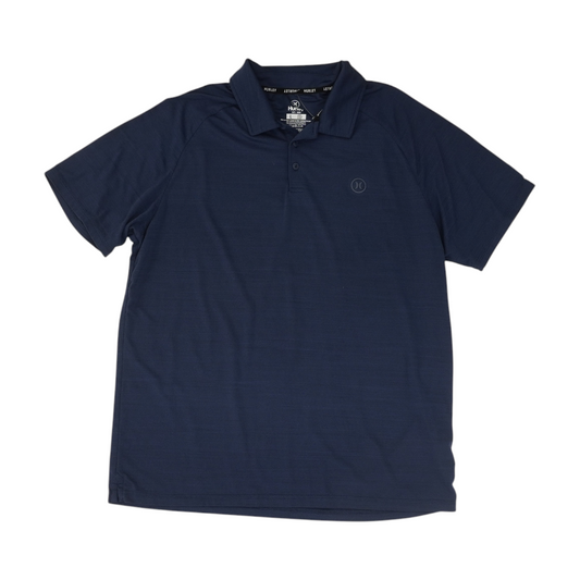 Navy Solid Short Sleeve Polo