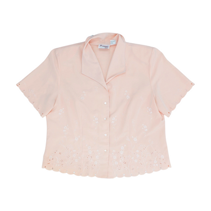 Vintage Peach Plus Button Down