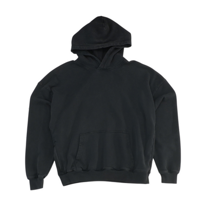 Black Solid Hoodie Pullover
