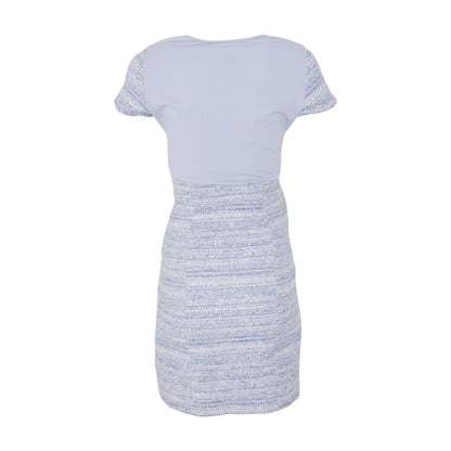 Blue Maternity Graphic Mini Dress