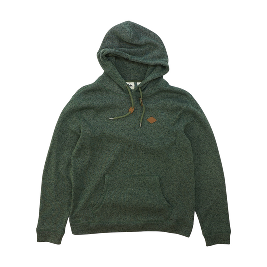 Green Solid Hoodie Pullover