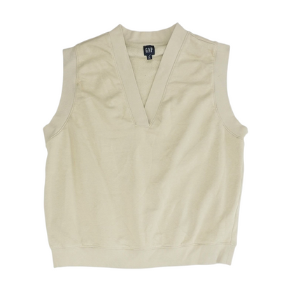 Beige Tall Solid Vest Sweater