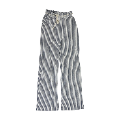 Blue Striped Relaxed Pants