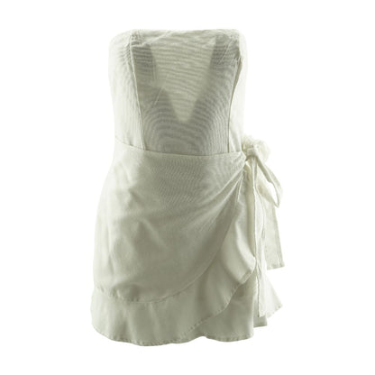 White Formal Mini Dress