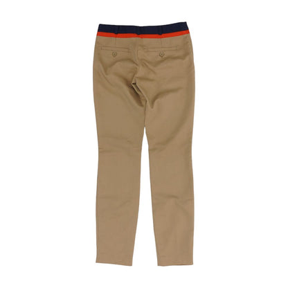 Brown Solid Chino Pants
