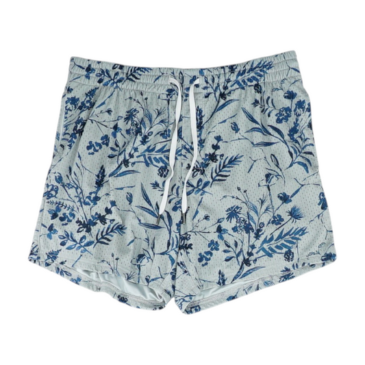 Gray Print Active Shorts