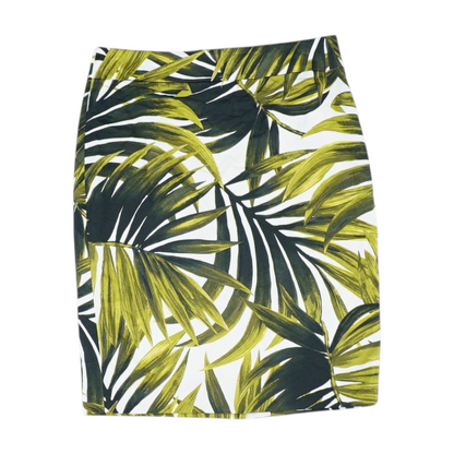 White Tropical Mini Skirt
