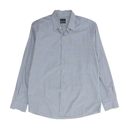 Blue Check Long Sleeve Button Down