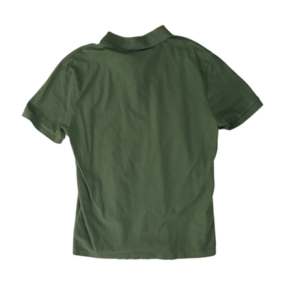 Green Solid Short Sleeve Polo