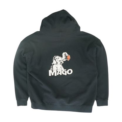 Black Solid Hoodie Pullover