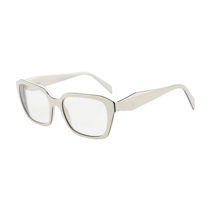 White Square Prescription Eyewear