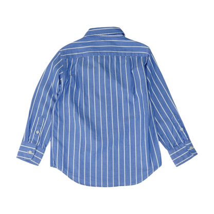 Blue Striped Long Sleeve Button Down