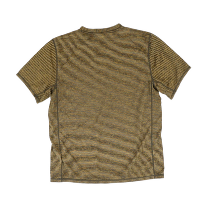 Brown Striped Active T-Shirt