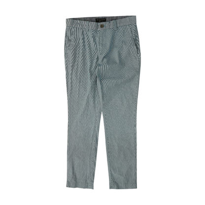 Blue Striped Regular Pants