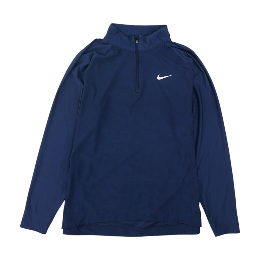 Nike Navy Solid 1/4 Zip Pullover – Image 1