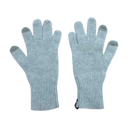 Gray Knit Gloves