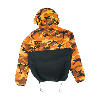 Orange Camo Hoodie Pullover