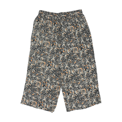 Black Abstract Pants