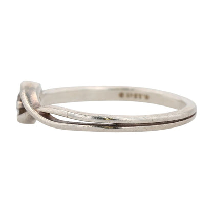 Sterling Silver Infinity Lab Grown Diamond Promise Ring