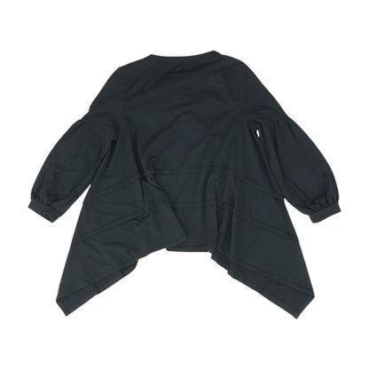 Black Solid Long Sleeve Blouse