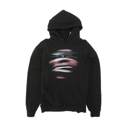 Black Solid Hoodie Pullover