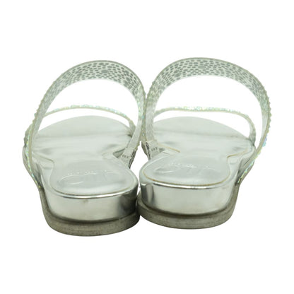 Silver Flat Sandals
