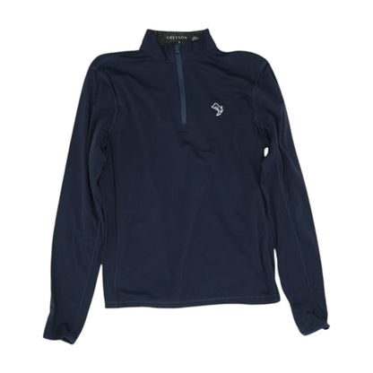 Navy Solid 1/4 Zip Pullover