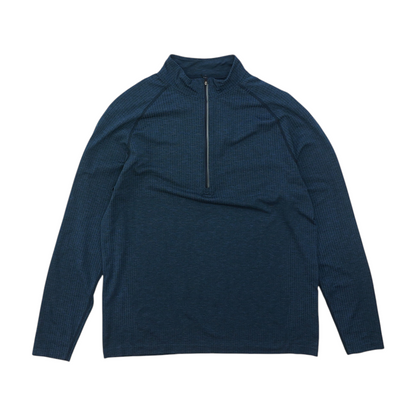 Navy Solid 1/4 Zip Pullover