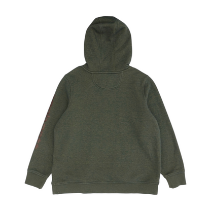 Green Solid Hoodie Pullover