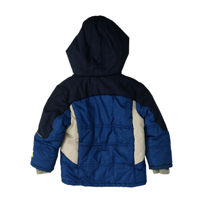 Blue Color Block Jacket